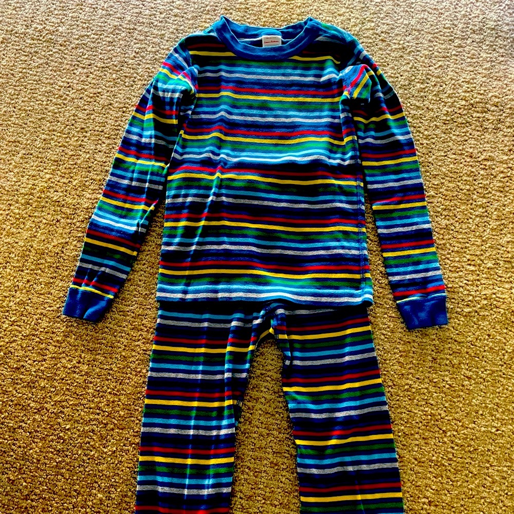 Hanna Andersson Striped Pajamas Size 130 CM (US 8)